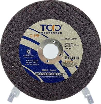 Ossido di alluminio Mesh Reinforced doppio di Cutting Wheel della smerigliatrice di angolo di T42 107mm